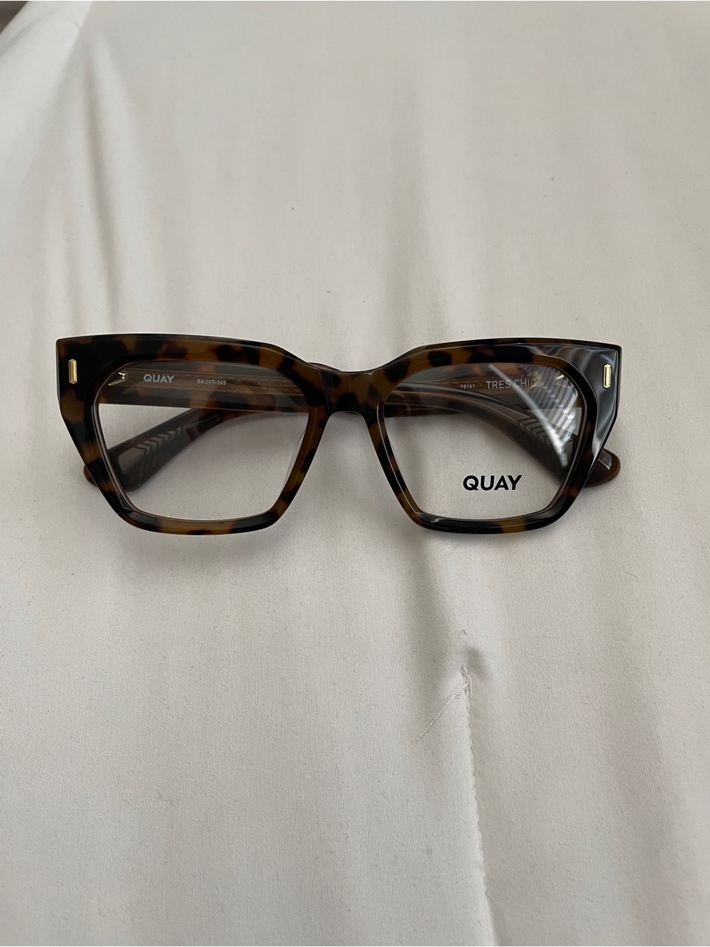 Quay Australia Tortoiseshell Square Eyeglasses